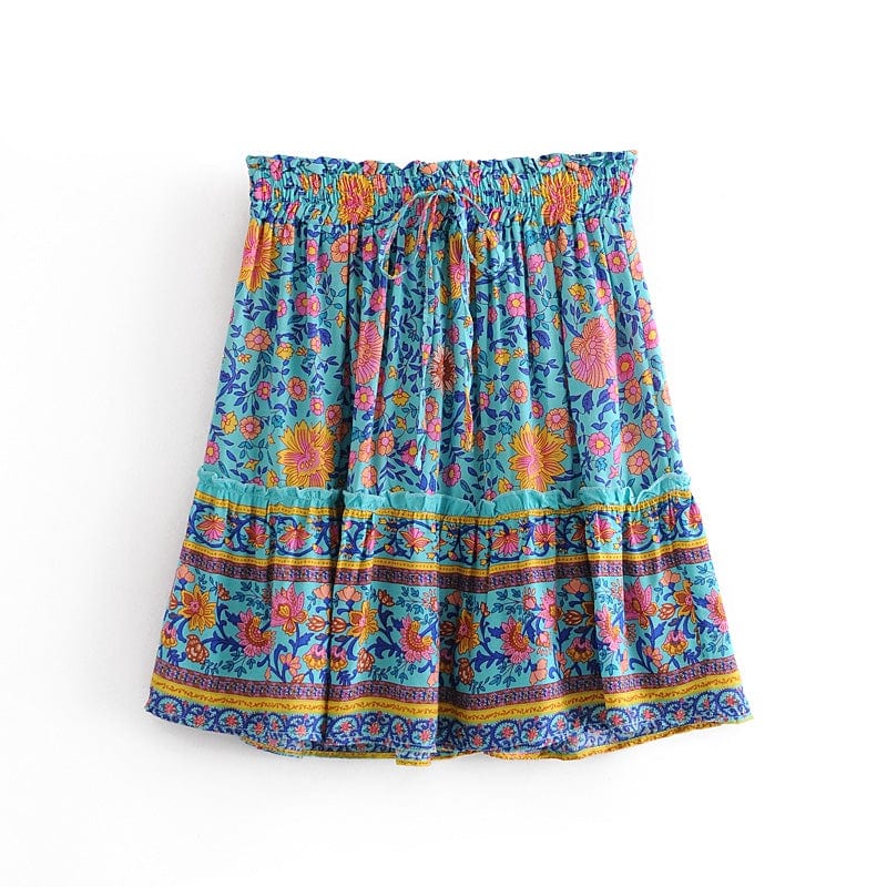 WickedAF Green / XL Ivy Ditsy Floral Mini Skirt