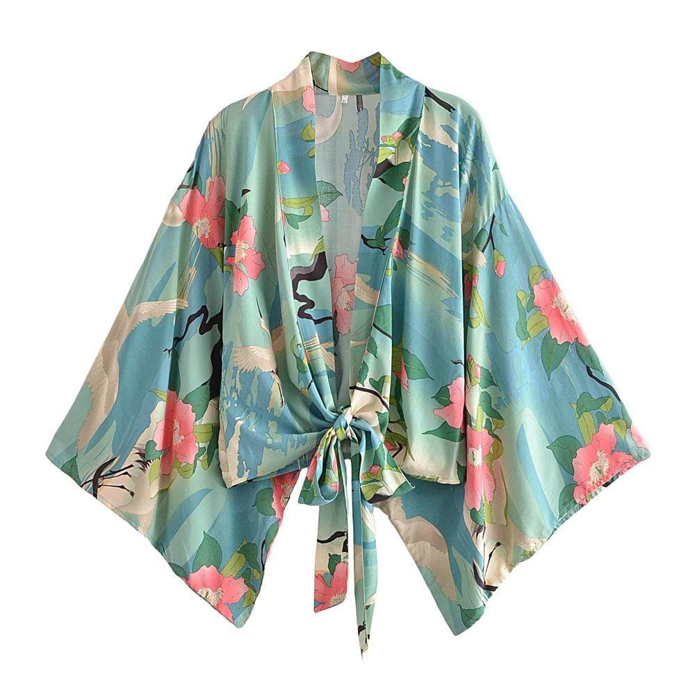 WickedAF Green / XL Rocio Kimono