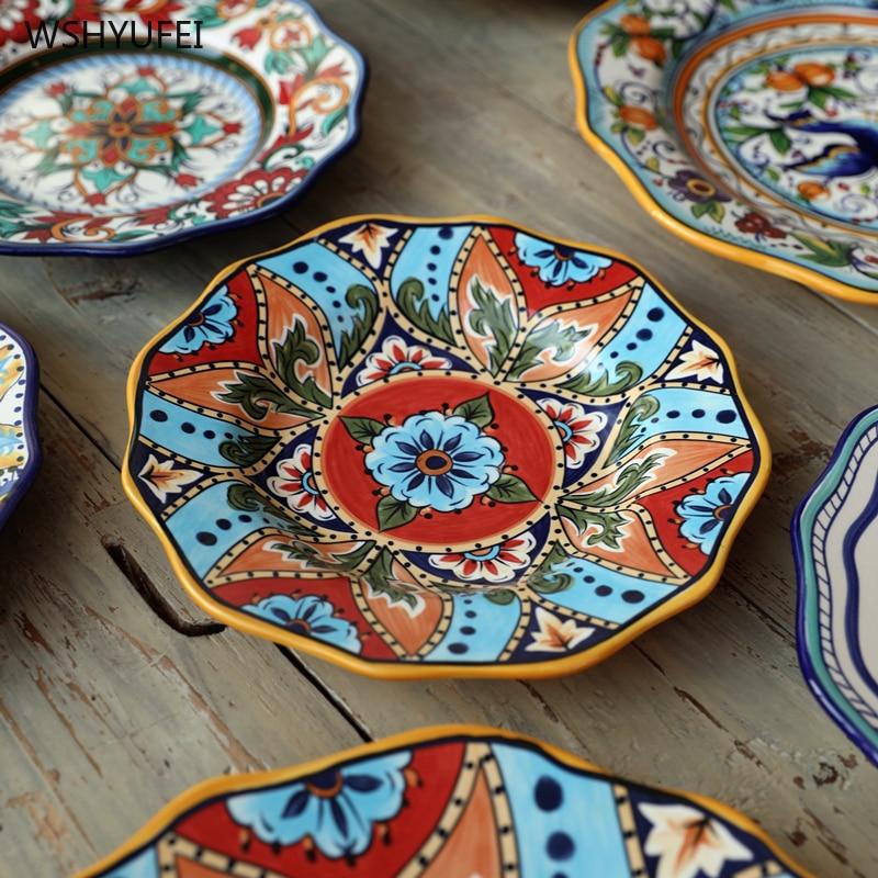 Hand-painted Ceramic Plate - wickedafstore