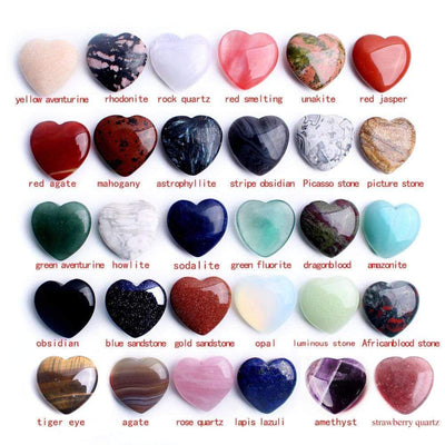 WickedAF Heart Shaped Crystals Gemstones