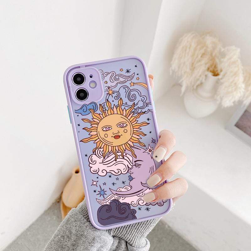 WickedAF Iphone 6 6s / 4 Sun and Moon Faces Phone Case