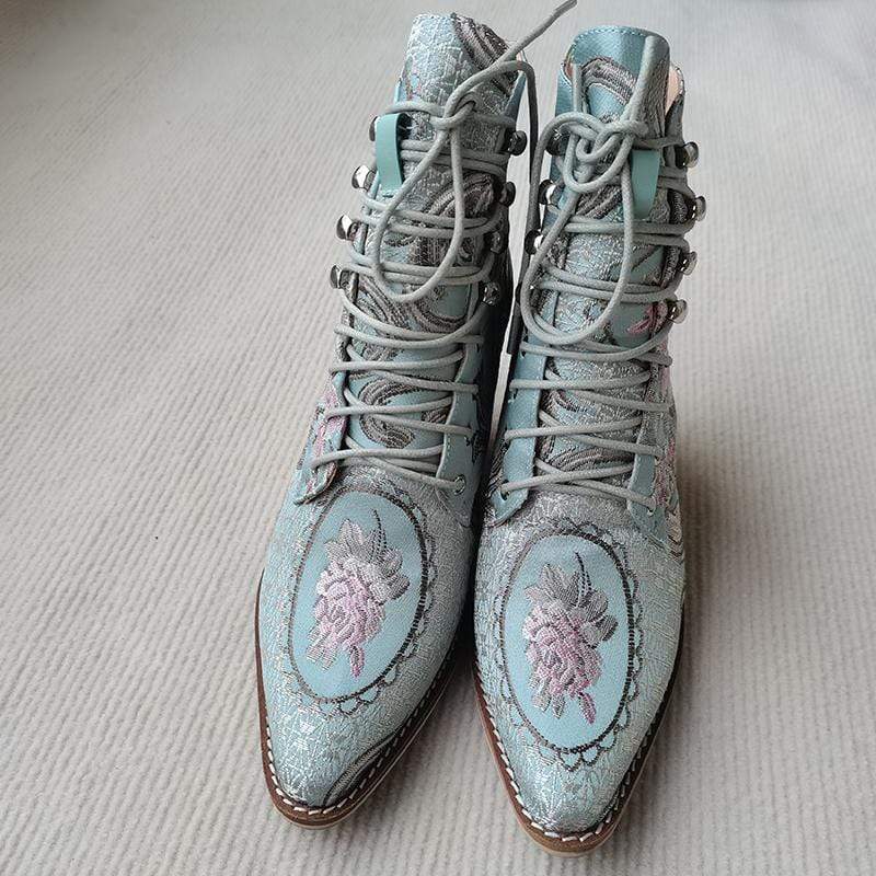 WickedAF Jasmine Embroidered Boots