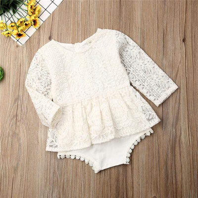 WickedAF Lilith Baby Girl Lace Romper