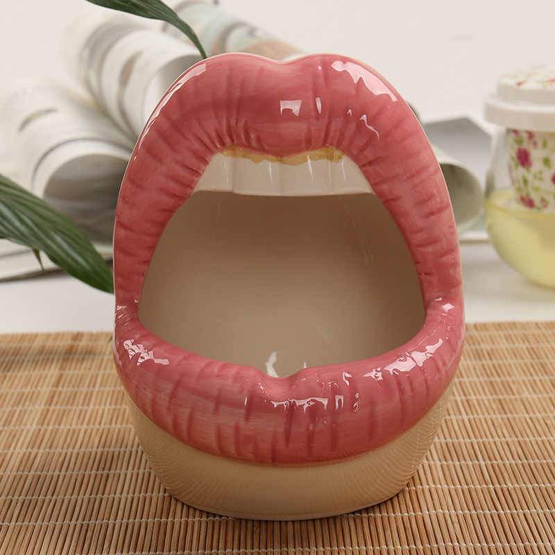 Lips Ceramic Planter