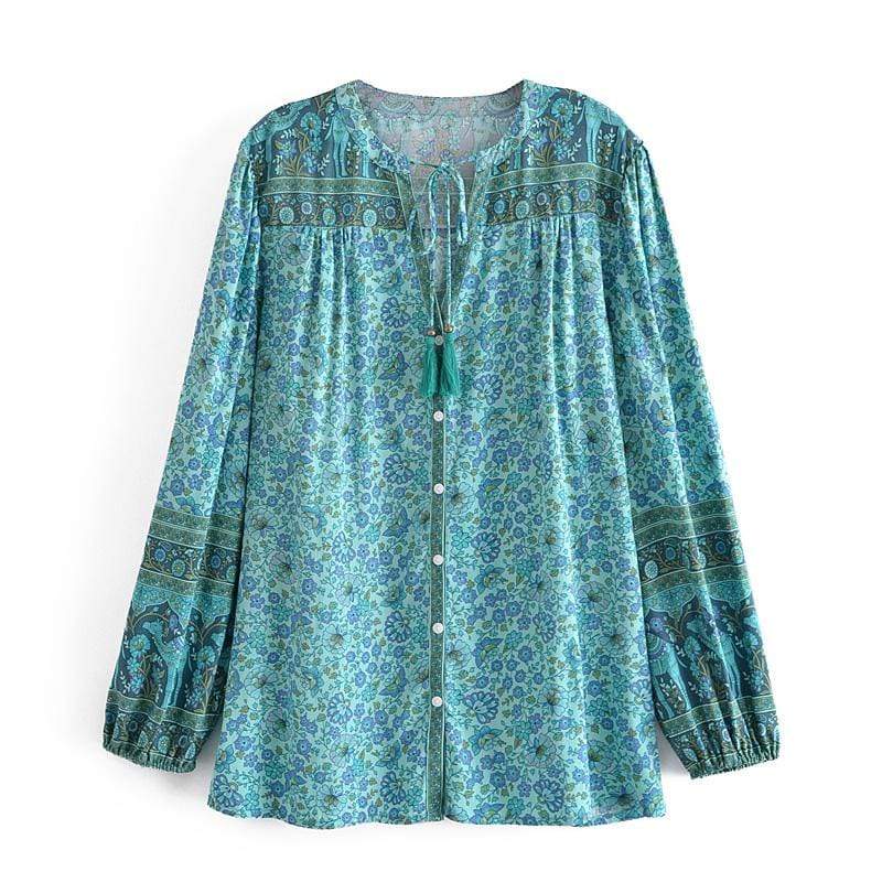 WickedAF M / Green Cassidy Blouse