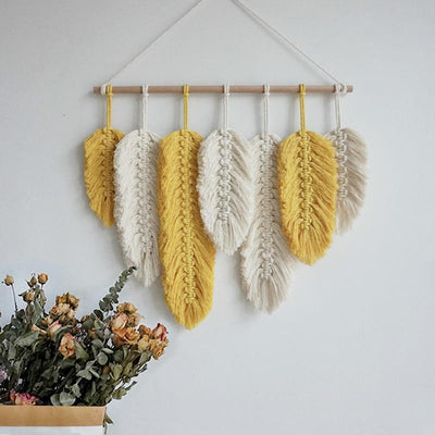 Macrame Feather Wall Hanging - wickedafstore