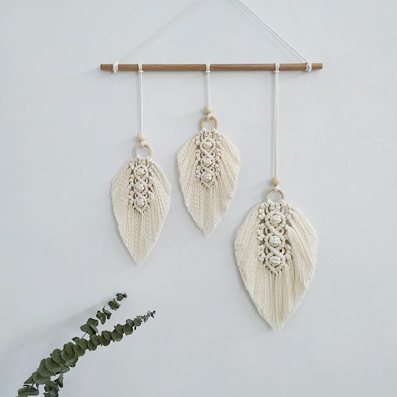 Macrame Feathers Wall Hanging