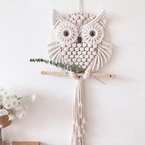 Macrame Owl Wall Hanging - wickedafstore