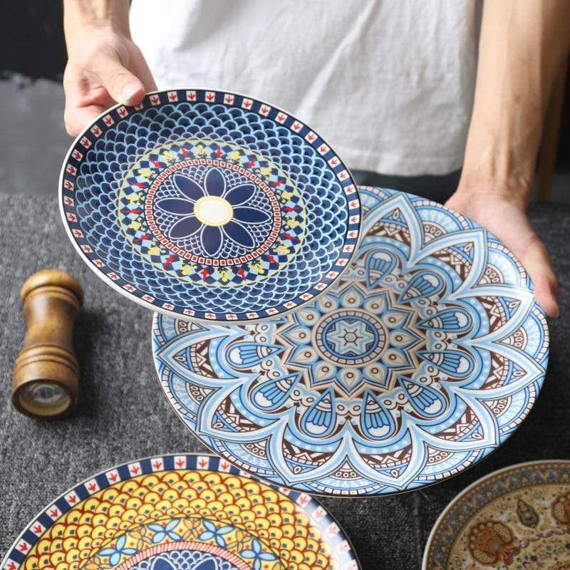Mandala Ceramic Plates