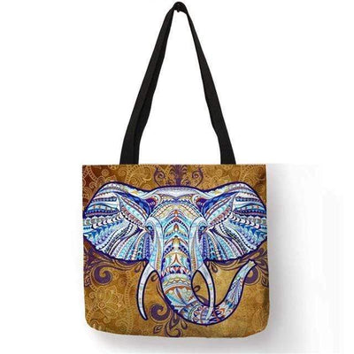 Mandala Elephant Tote - wickedafstore