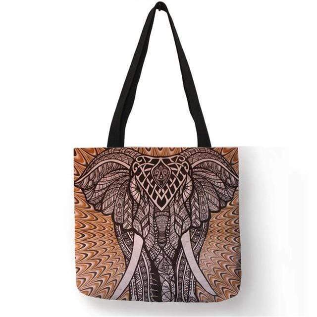 Mandala Elephant Tote - wickedafstore