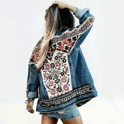 Maya Embroidered Denim Jacket