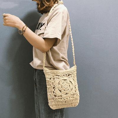 WickedAF Mia Woven Crochet Cross Body Bag