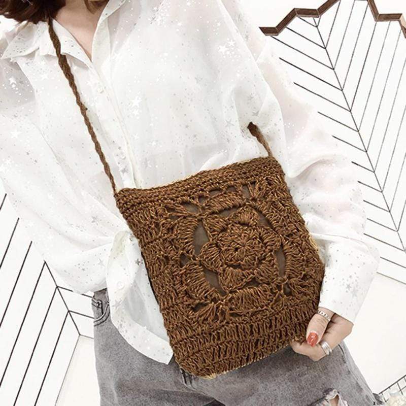 WickedAF Mia Woven Crochet Cross Body Bag