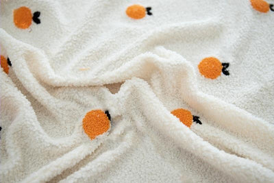 WickedAF Mini Oranges Embroidered Blanket