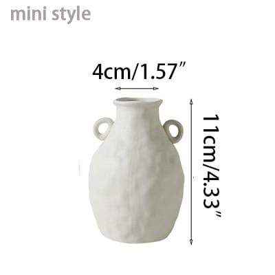 WickedAF Mini style 2 Minimalist White Flower Vases