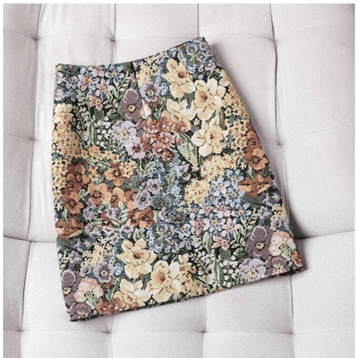 WickedAF Multicolor / M Dionne Floral Mini Skirt
