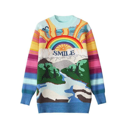 WickedAF Multicolor / M SMILE Sweater