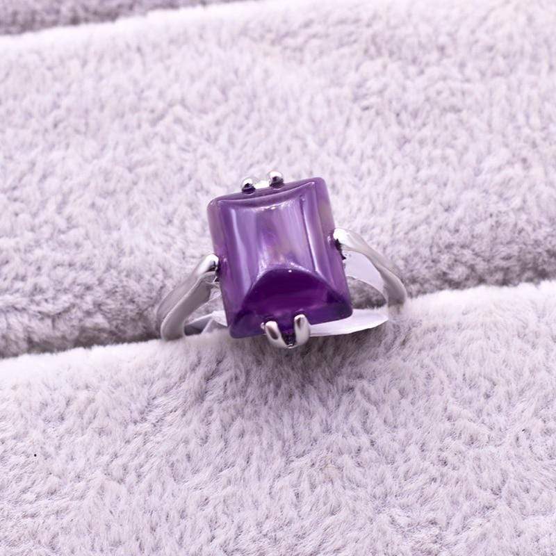 wickedafstore Natural Crystal Rings in Purple (20 pieces)