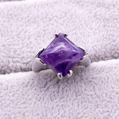 WickedAF Natural Crystal Rings in Purple (20 pieces)