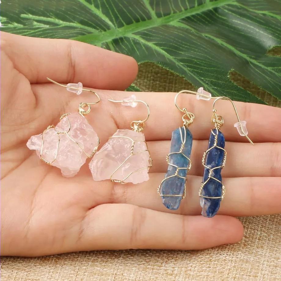 WickedAF Natural Stone Irregular Shaped Earrings