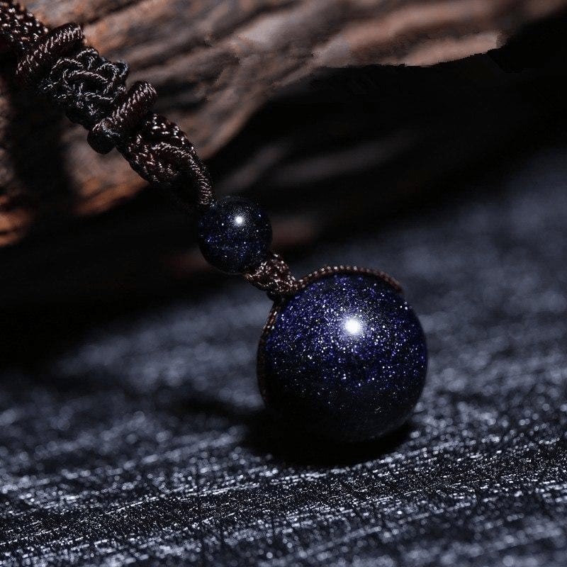 WickedAF necklace Blue Sandstone Celestial Pendant Necklace