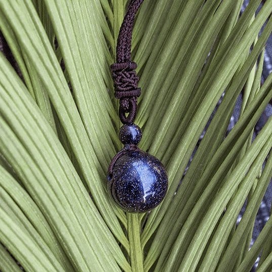 WickedAF necklace Blue Sandstone Celestial Pendant Necklace