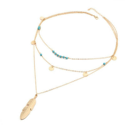 Boho Feather Necklace