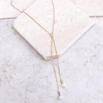 WickedAF Necklace "Dangle" White Crystal Necklace