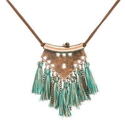 Ethnic Tassel Necklace - wickedafstore