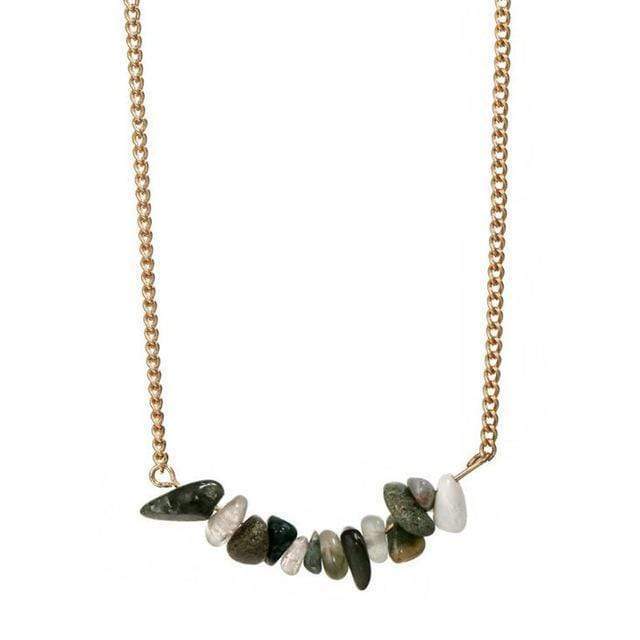 WickedAF Necklace green Natural Stone Choker Necklace