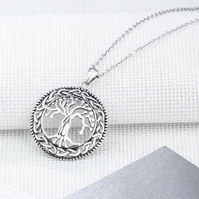 WickedAF Necklace Sterling Silver 925 Sterling Silver Tree of Life Pendant Necklace