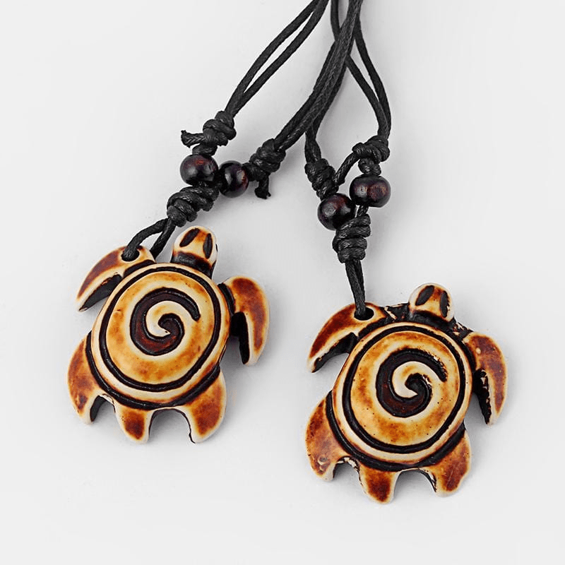 Tribal Turtle Necklace Set Of 8