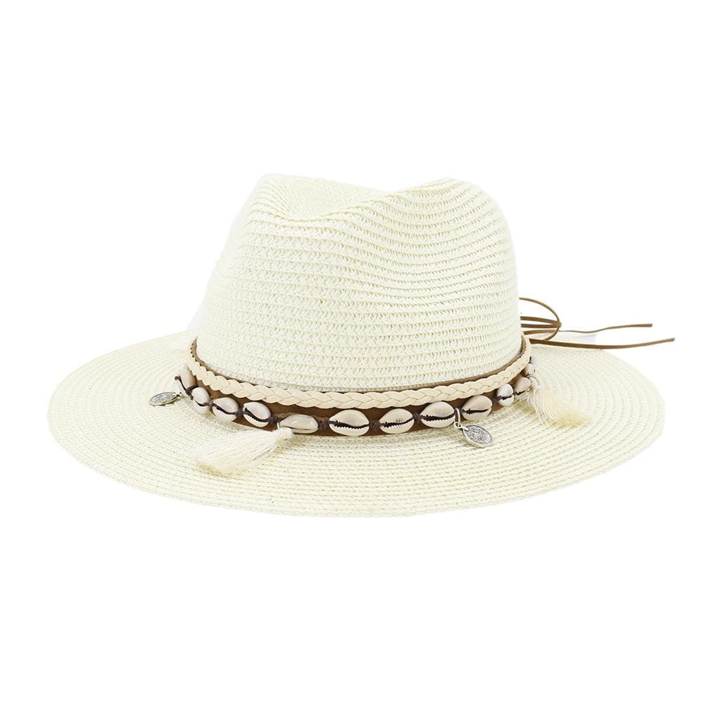 WickedAF Off-white / 56-58cm/22.1"-22.9" Shells and Fringes Hat