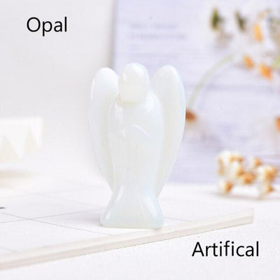 WickedAF Opal / 5cm/2" Guardian Angel Crystal Figurine