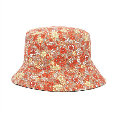 WickedAF Orange / 56-58cm/22.1"-22.8" Floral All Over Bucket Hat