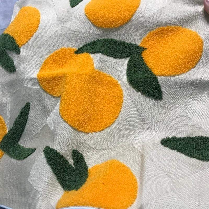 WickedAF Orange Embroidery Cushion Cover