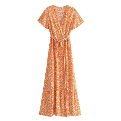 WickedAF Orange / S Florencia Maxi Dress