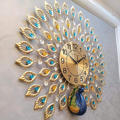 Peacock Wall Clock - wickedafstore