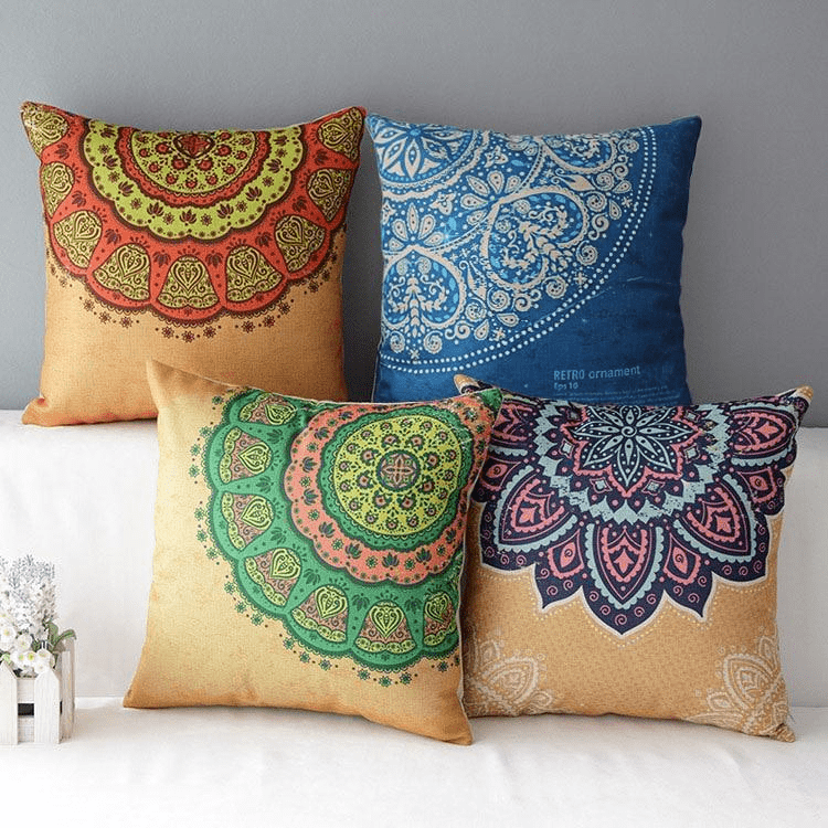 Floral Mandala Pillow Cases - 8 designs - wickedafstore