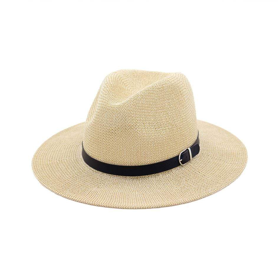 WickedAF Pink / 55-58cm/21.7x22.9cm Black Belted Panama Hat