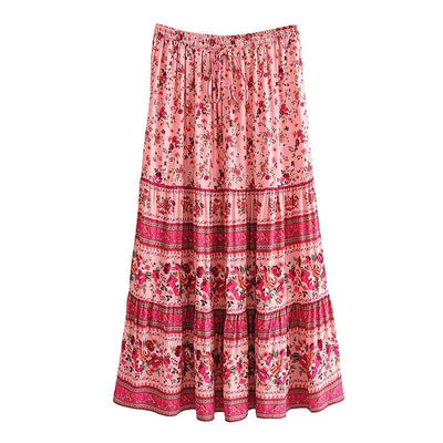WickedAF Pink / L Triana Maxi Skirt