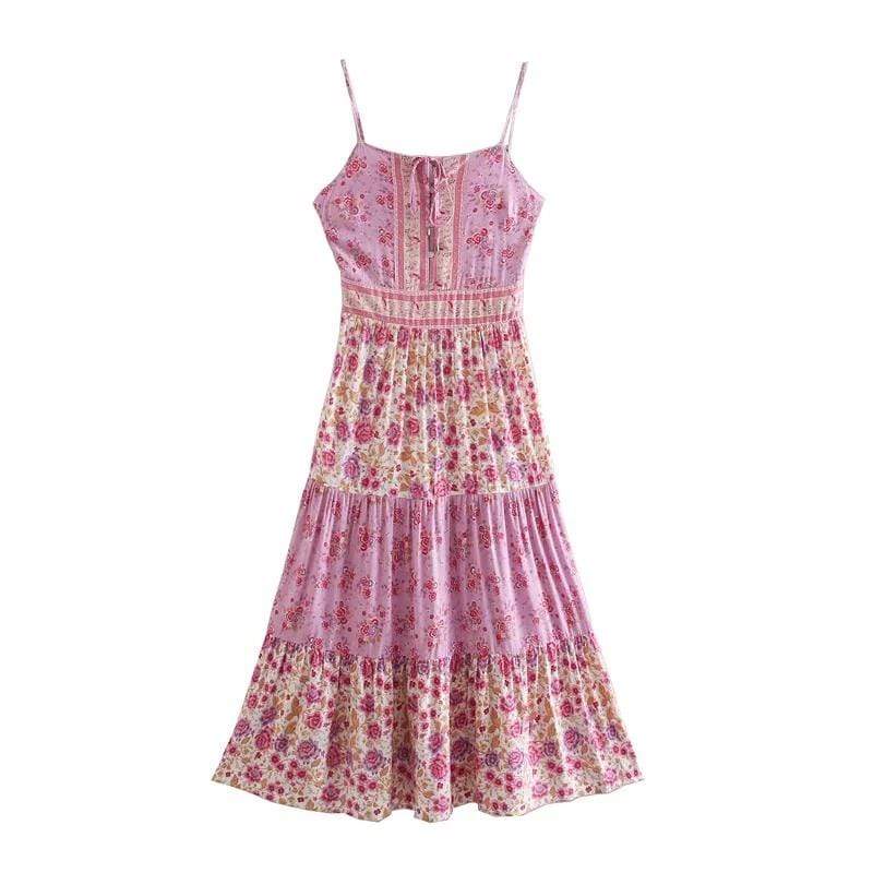 WickedAF Pink / M Elodie Maxi Dress