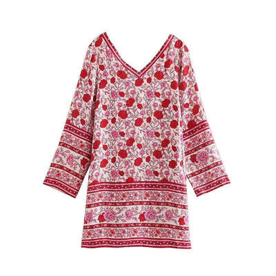 WickedAF Pink / S Alyssa Floral Mini Dress