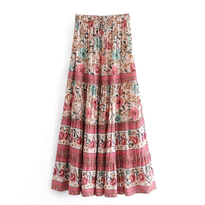 WickedAF Pink / S Cande Maxi Skirt