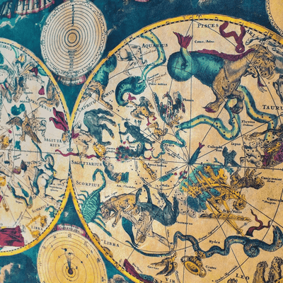 Vintage Astrology Constellation Poster