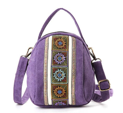 WickedAF Purple Daja Geometric Shoulder Bag