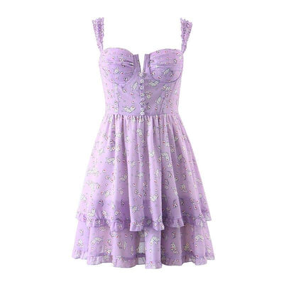 WickedAF Purple / S Aida Mini Dress
