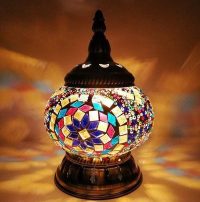 WickedAF rainbow2 / US plug Mini Table Mosaic Lamp