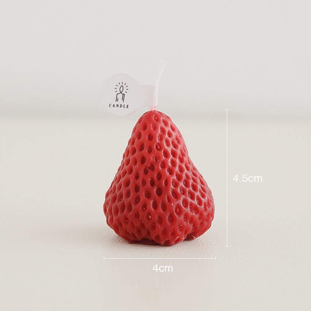 WickedAF Red 1 Piece 4.5x4cm/1.8"x1.6" Strawberry Aromatic Candle